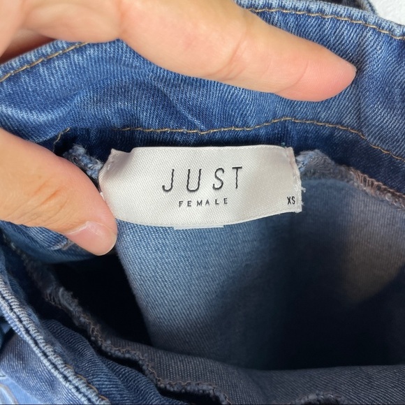 Just Female Phoenix Denim A-Line Mini Skirt Sz XS - Picture 8 of 8